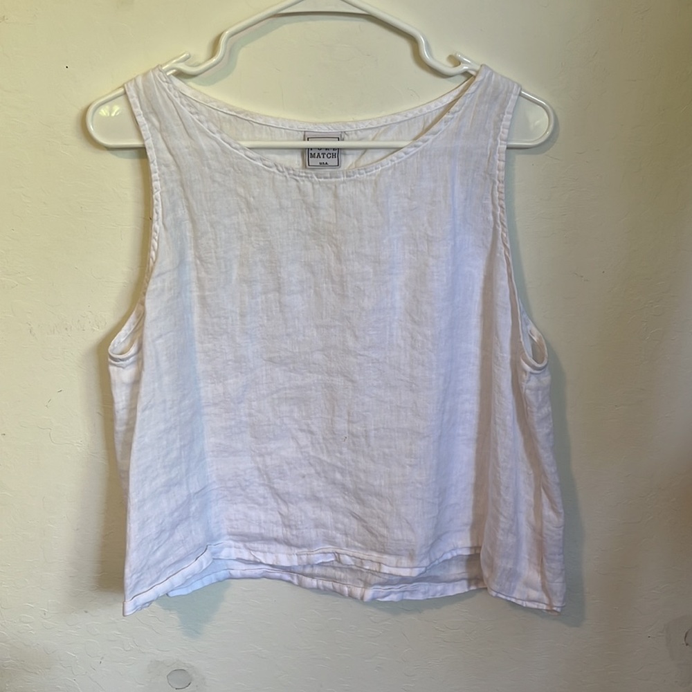 Super light weight white linen shirt and pants